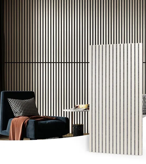 Pannello acustico in legno massello di pet con impiallacciatura isolante acustico per pareti e soffitti
