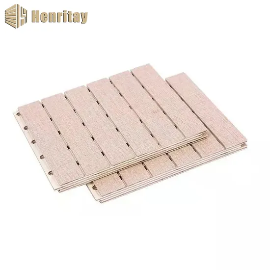 [Henritay] Pannello acustico da parete in legno massello multistrato da 197*12 mm La chiave per un ambiente sereno