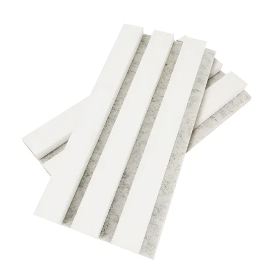 Pannello acustico da parete solido in doghe di legno decorative di alta qualità 100 x 150, pannello fonoassorbente