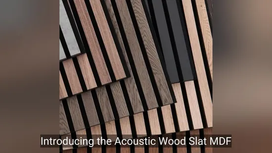 Eleganti pannelli acustici in legno per pareti dal design moderno