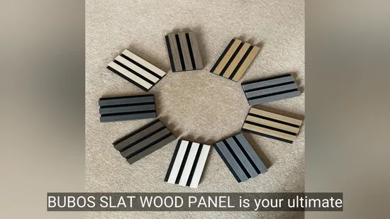 Eleganti pannelli acustici in legno a doghe per un controllo acustico superiore