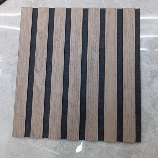 Pannelli acustici da parete in legno impiallacciato 3D di alta qualità per interni moderni