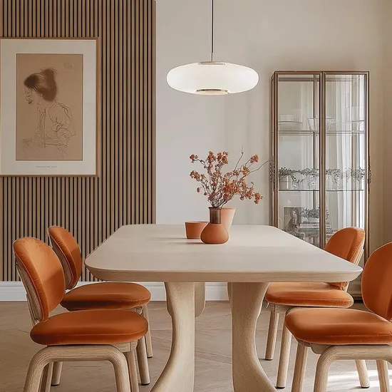 Pannelli decorativi da parete fonoassorbenti in poliestere acustico da 3600 mm con doghe in legno massello