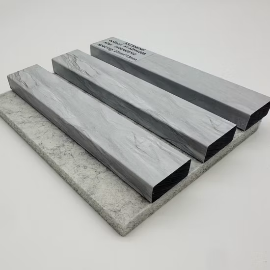 Vendita calda Pannello da parete in fibra di poliestere con doghe in legno, moderno, anti-assorbimento acustico, design in legno, vendita calda